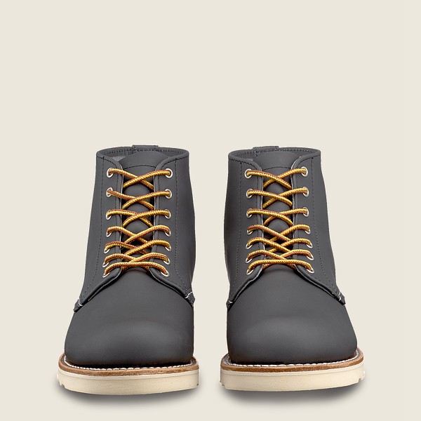 Heritage Støvler Dame - Red Wing 6-Inch Round Toe - Short Bluff Læder - Grå - SNJZEK-359